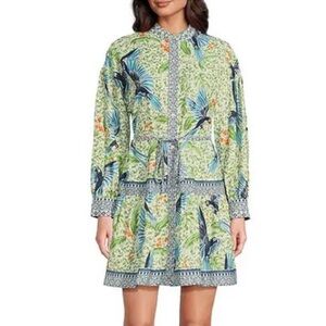 Alex Marie Floral and Geometric Print Blouse